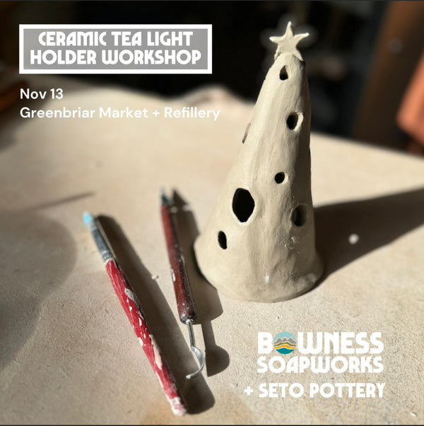 Nov 13| Ceramic Tree Tea Light Making Workshop