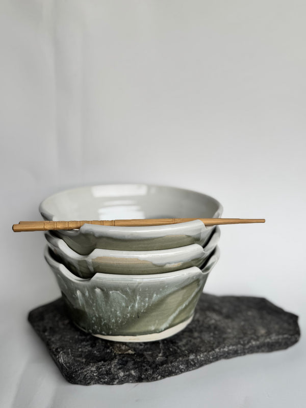 Large Noodle Bowls: Ocean Foam Collection
