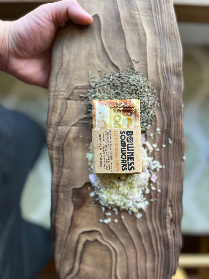 Handmade adventure inspired soap by Bowness Soapworks 